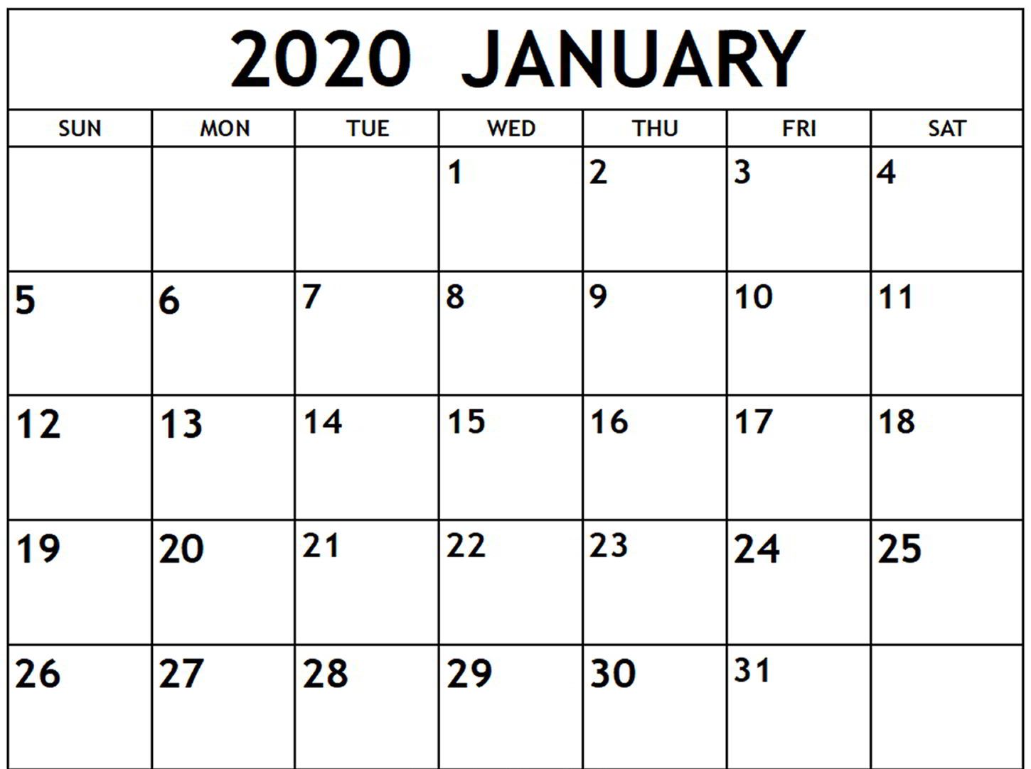 Hairstyle Update Year Free Printable Pdf 2020 Calendar