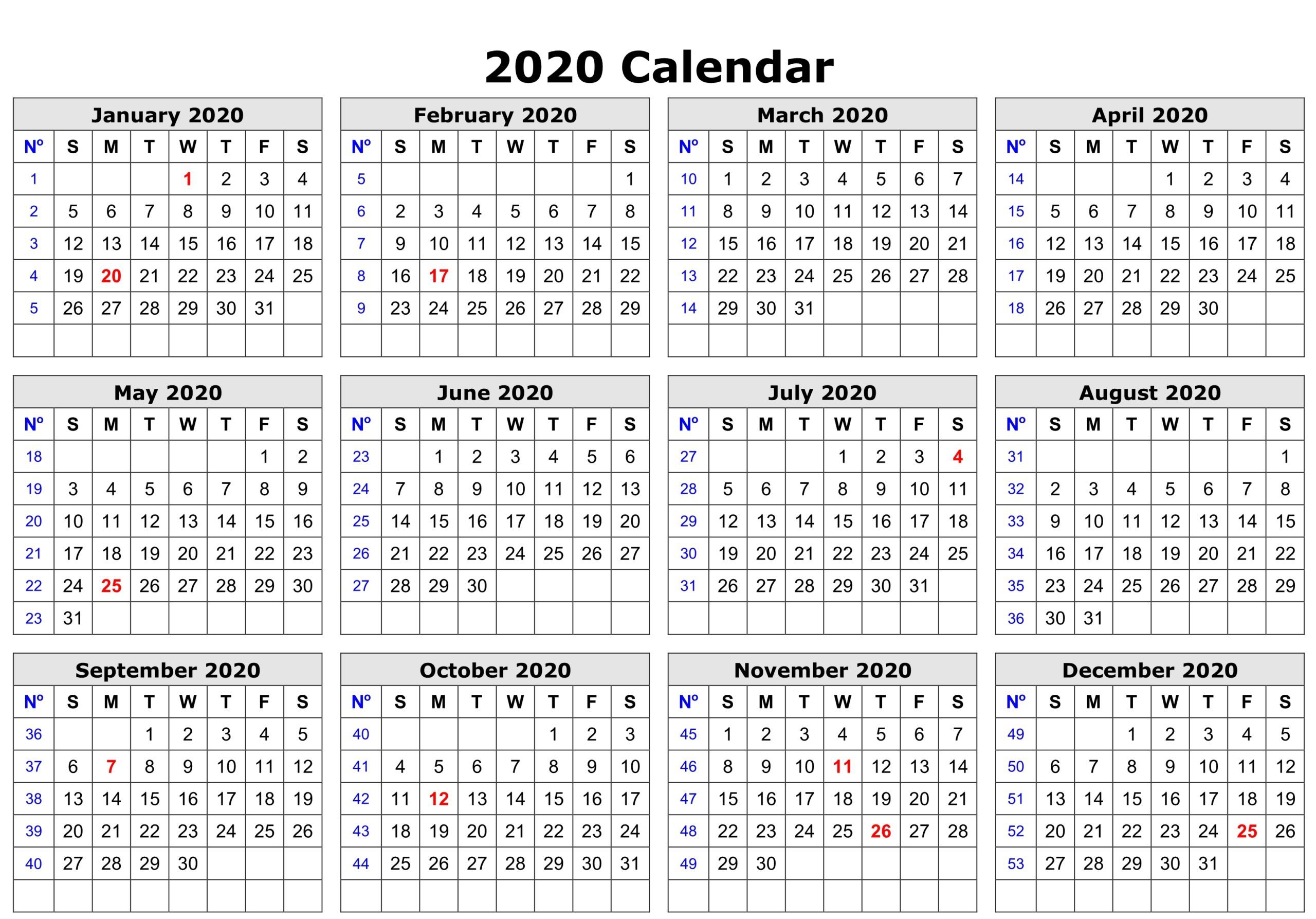 Calendar 2020 Template Word from dulcineasdivinevision.com