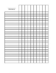 Free Printable Attendance Sheet Excel PDF, Word, Template