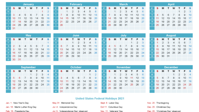 Editable 2021 Calendar Printable Template