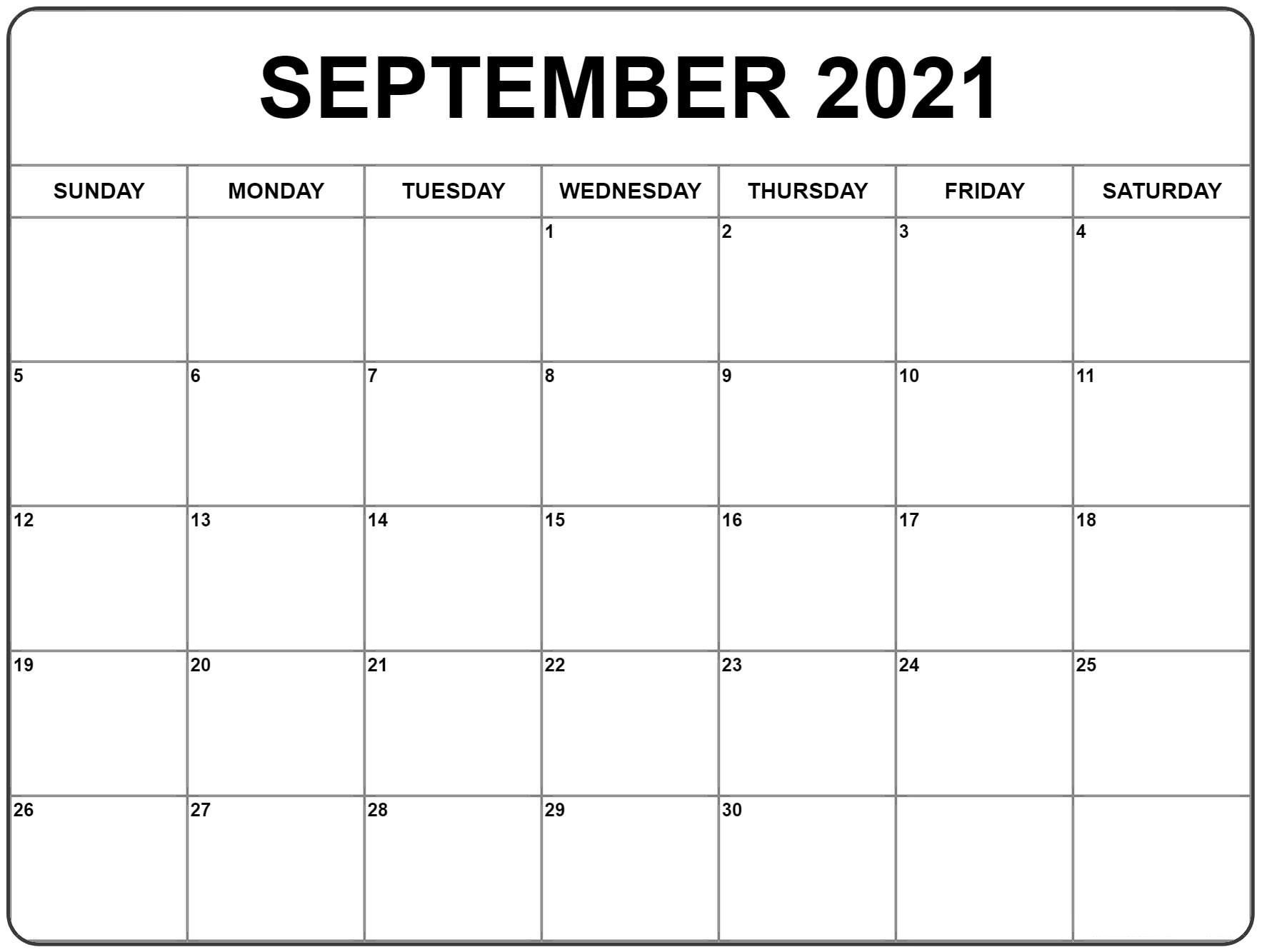 Free 2021 Printable Monthly Calendar With Holidays Word Pdf Landscape