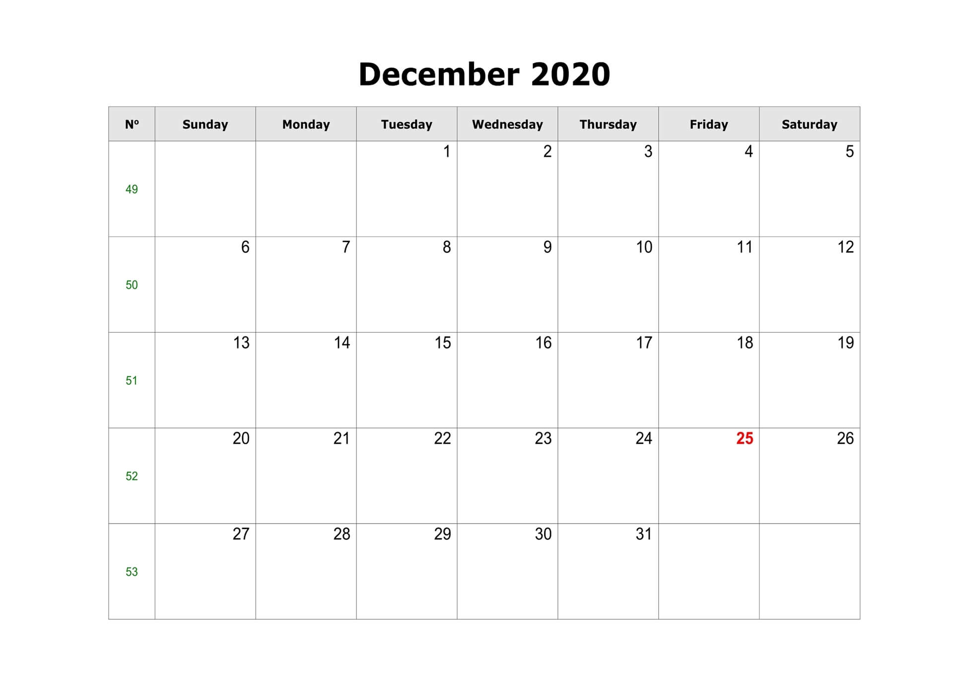 free 2020 december fillable calendar printable editable with notes