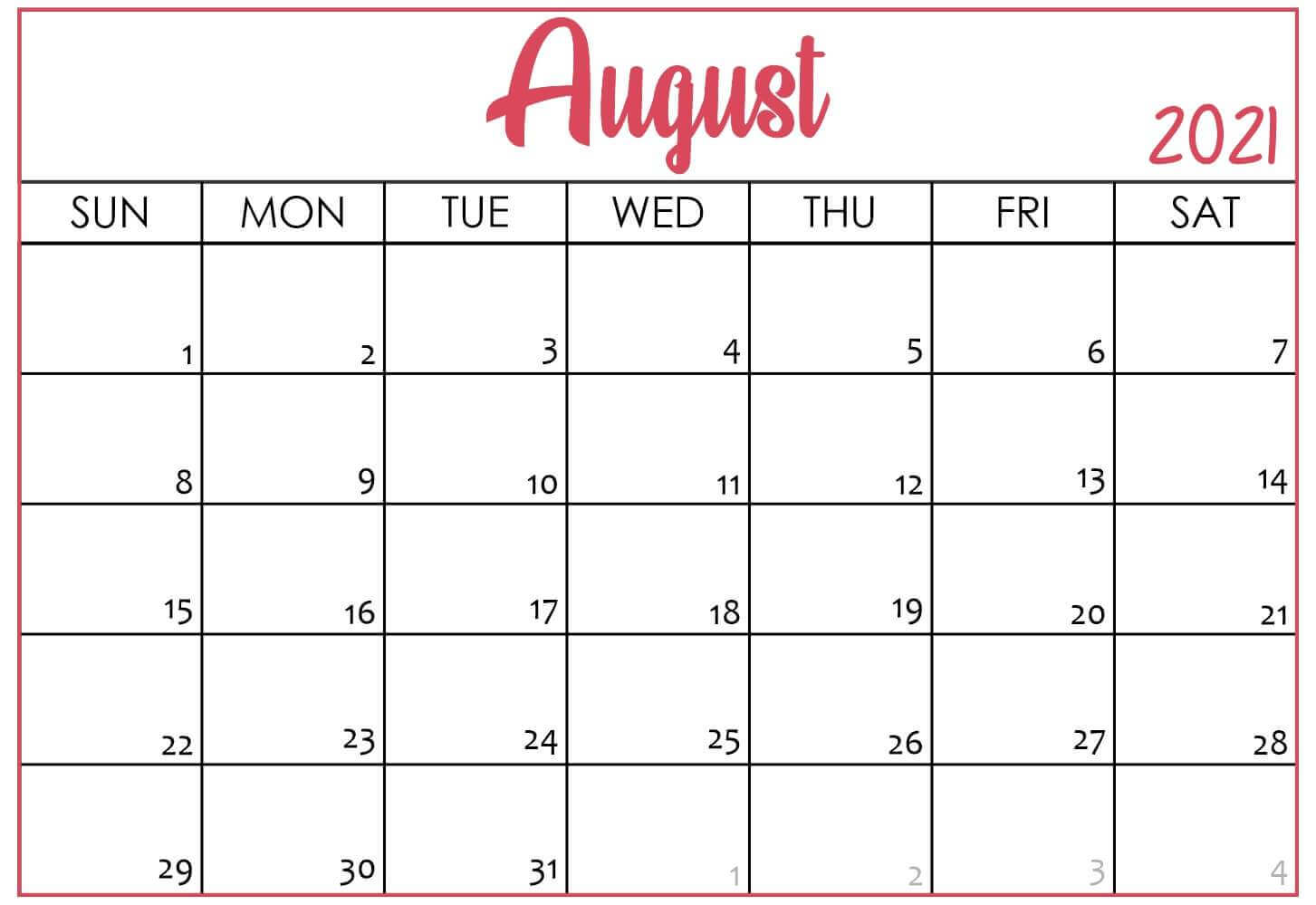 august 2021 calendar pdf