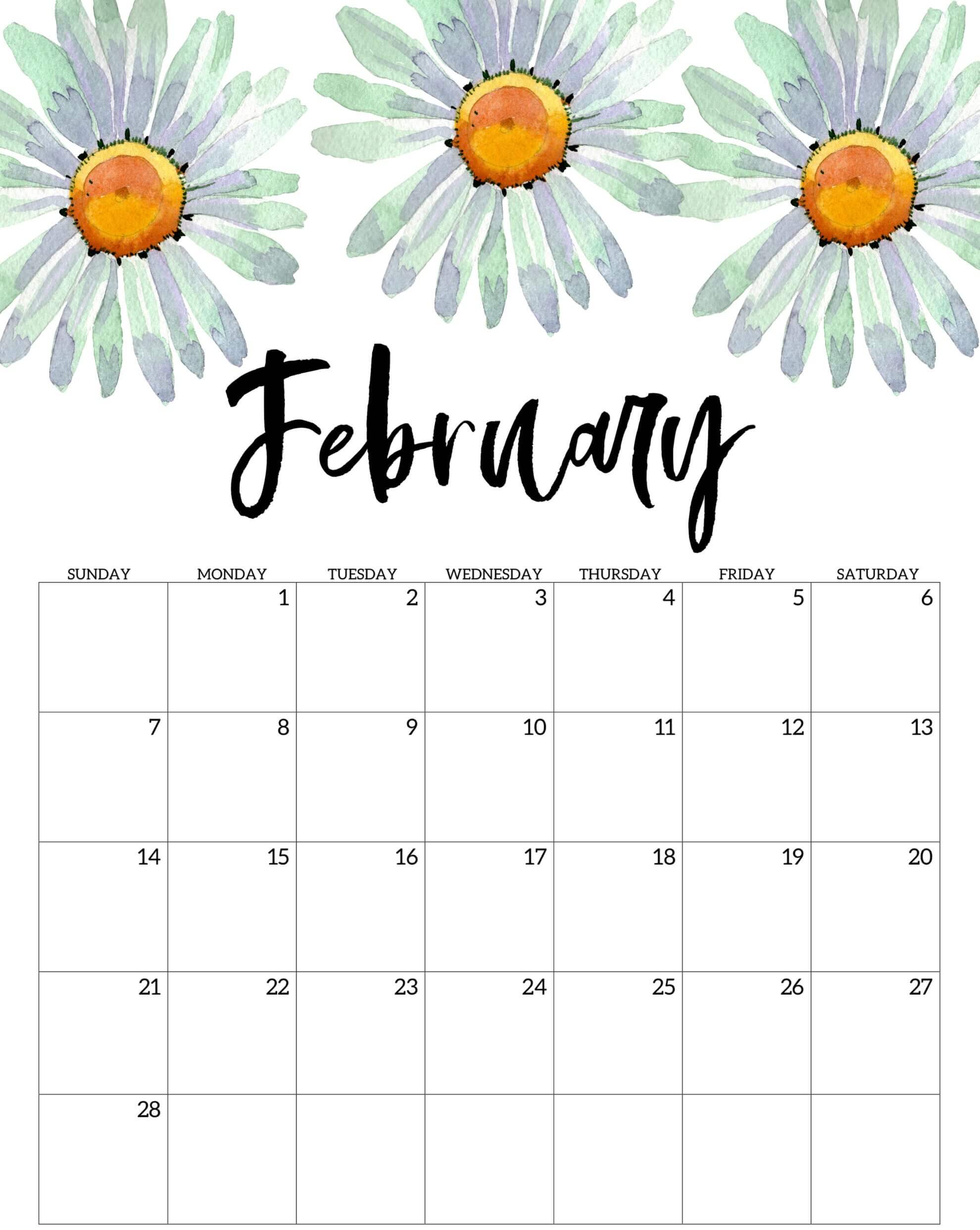 February 2021 Wall Calendar