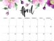 Cute April 2021 Calendar Design