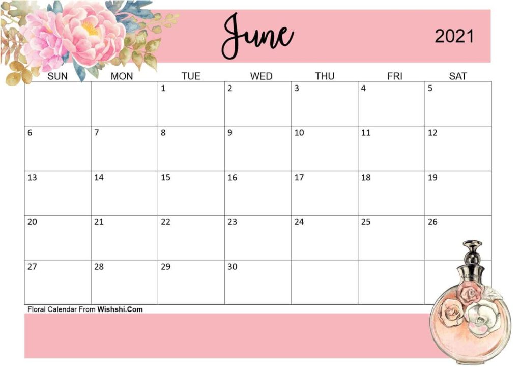 cute june 2021 calendar floral desk wallpaper colorful designs
