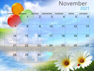 November 2021 Calendar Wallpaper for Desktop