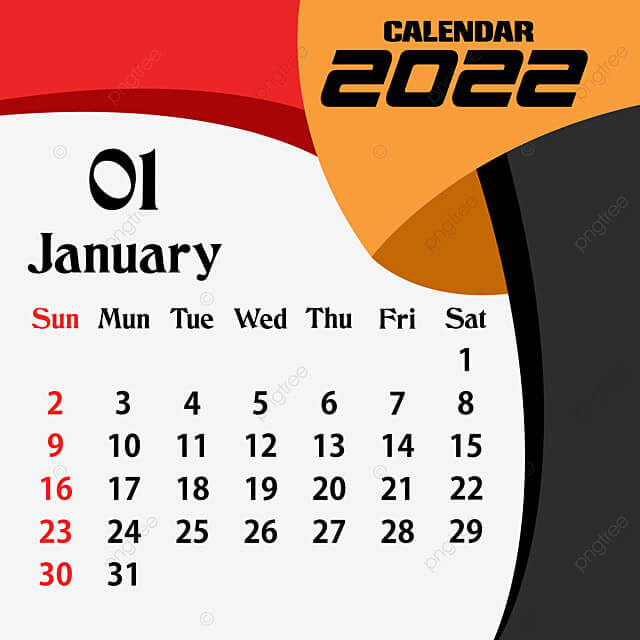 January 2022 Calendar Wallpaper HD