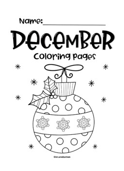 Printable December Coloring Pages