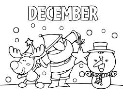 december coloring pages printable